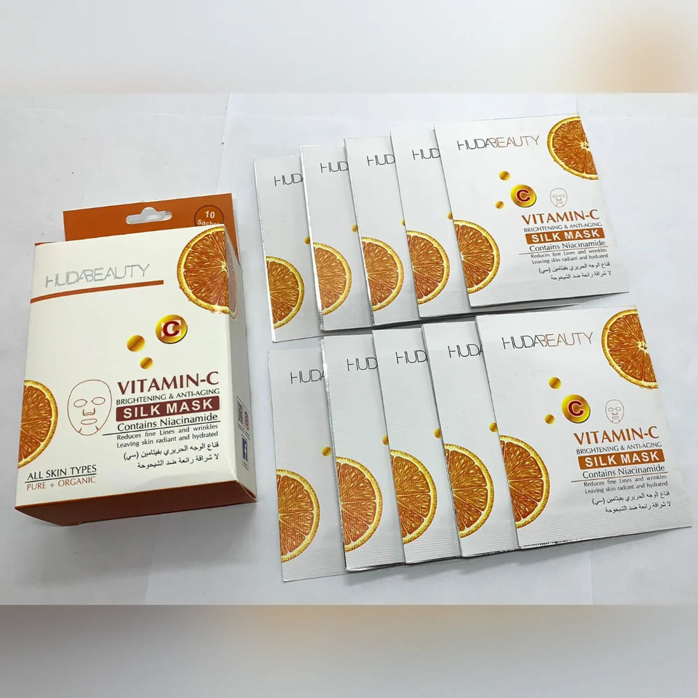 Huda Beauty Vitamin C Silk Mask – Brightening & Anti-Aging Glow Huda Beauty