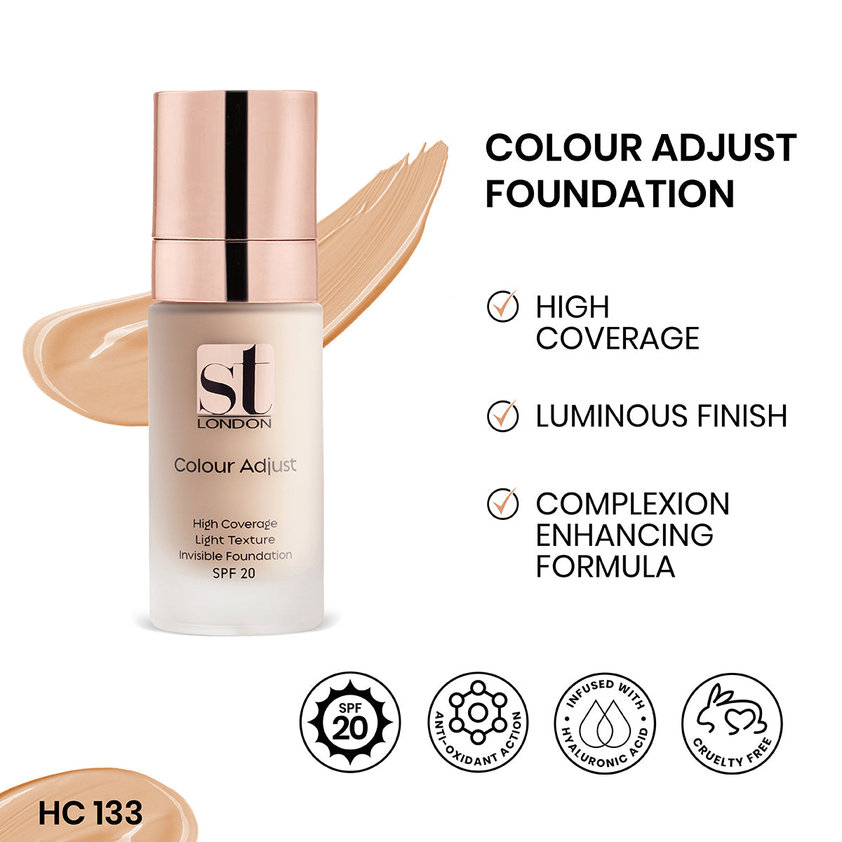 ST London - Colour Adjust High Coverage Foundation cosmia.pk