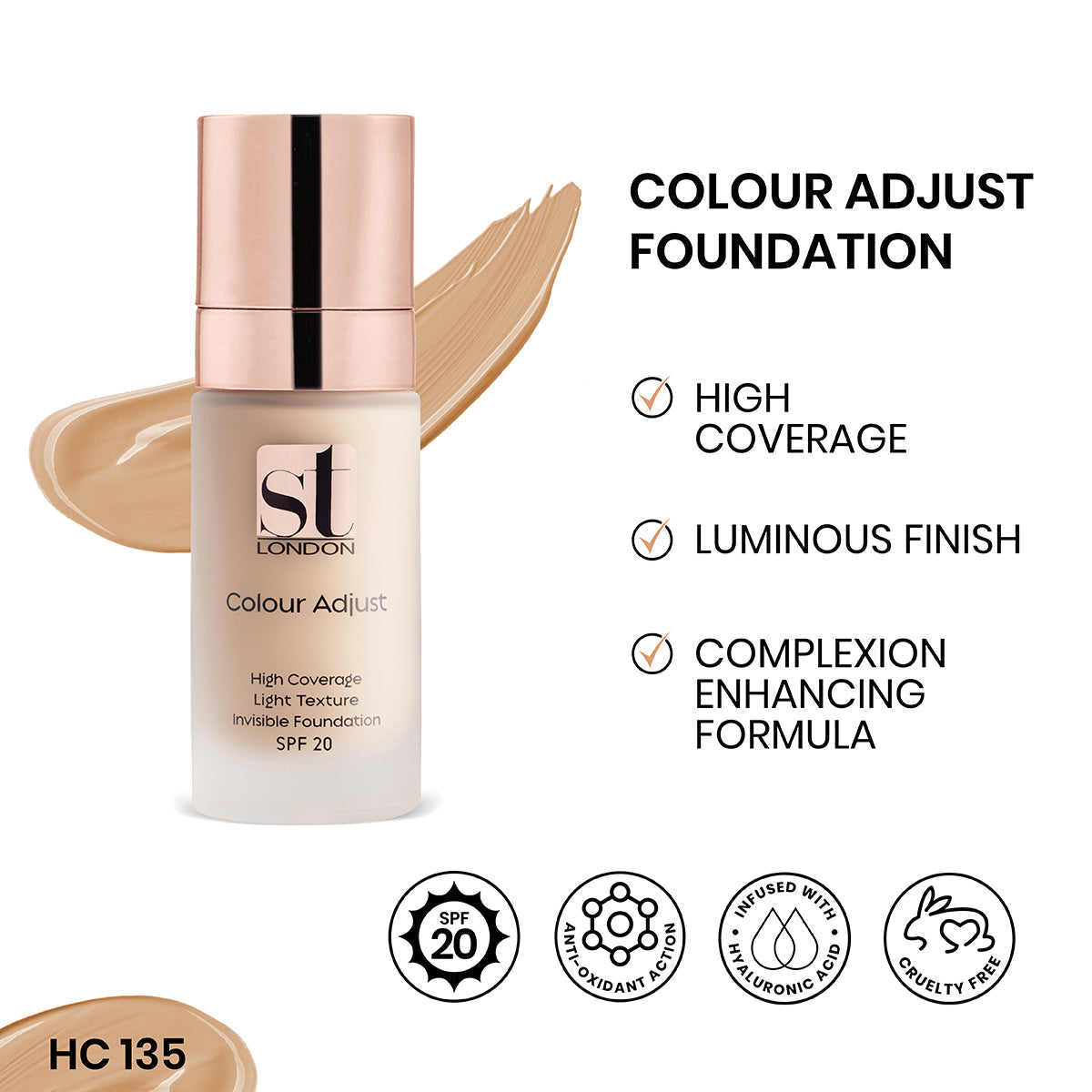 ST London - Colour Adjust High Coverage Foundation cosmia.pk