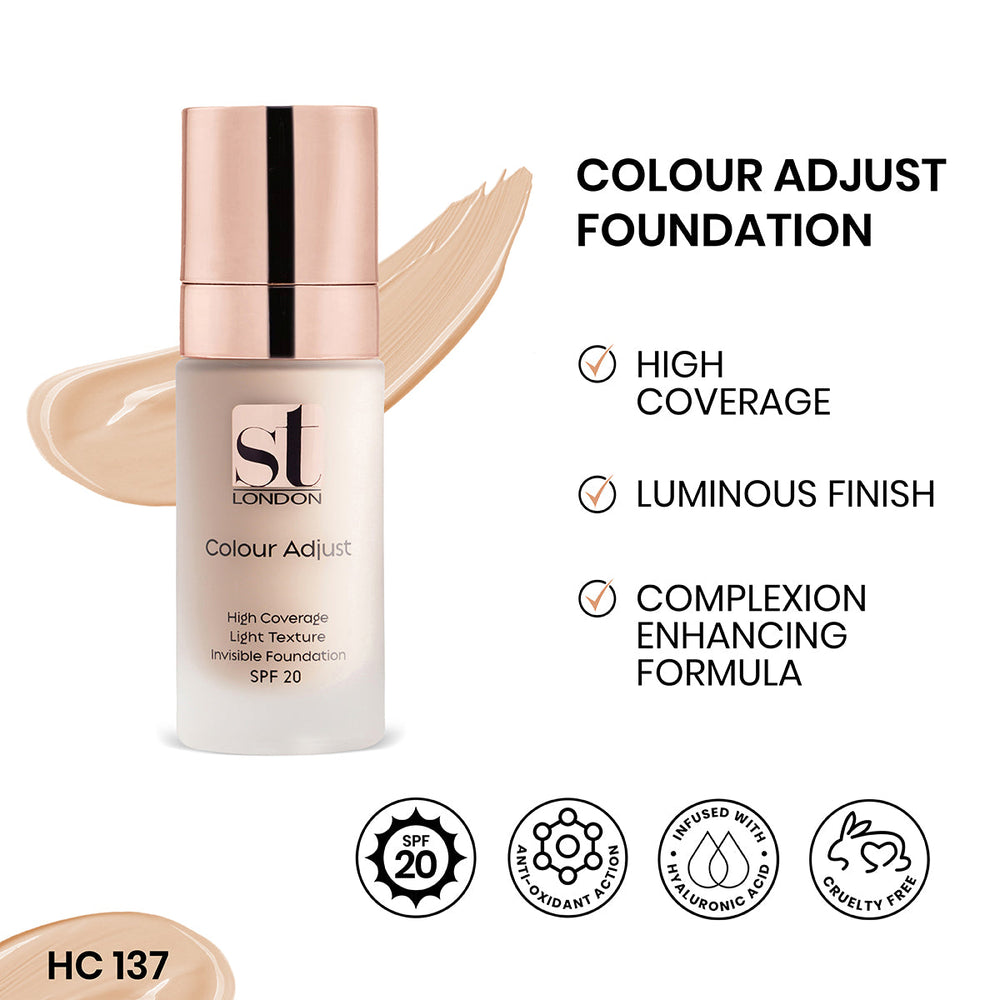 ST London - Colour Adjust High Coverage Foundation cosmia.pk