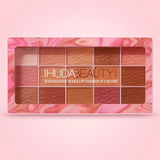 Huda Beauty 15‑Color Eyeshadow Palette – Vibrant Matte & Shimmer Makeup Palette
