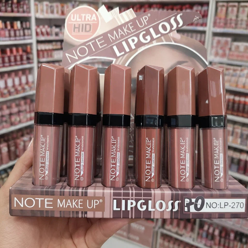 Note Makeup Lipgloss - Nude Shades Note