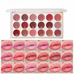 Miss Rose Lip Palette - 18 Colors Miss Rose