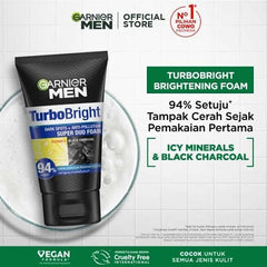 Garnier Face Wash Turbo Bright  Super Duo Foam Vitamin C - 100gm Garnier