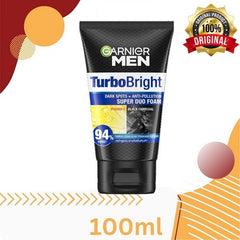 Garnier Face Wash Turbo Bright  Super Duo Foam Vitamin C - 100gm Garnier