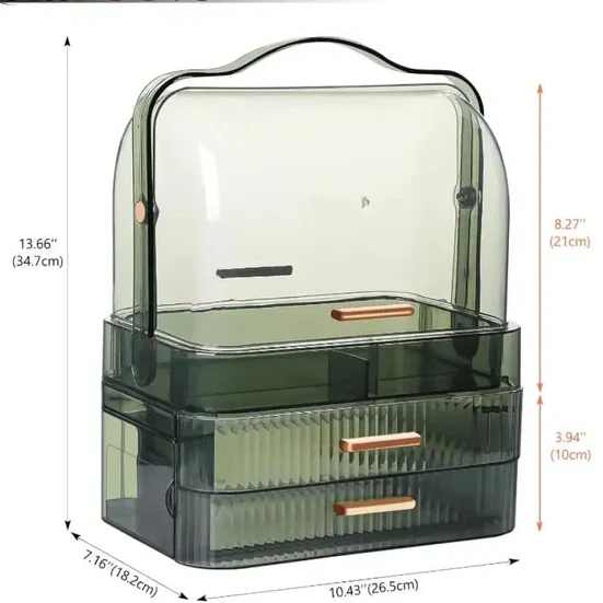 Transparent Dustproof Makeup Organizer Cosmia