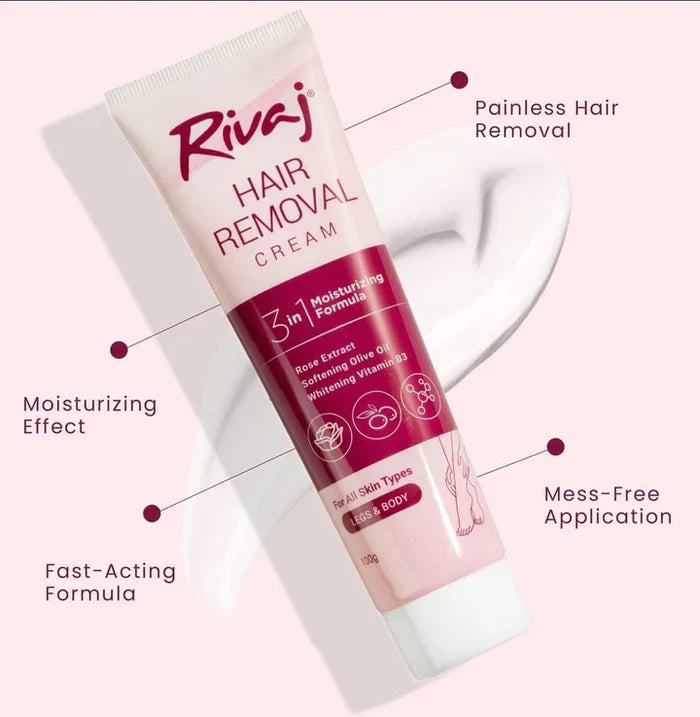 Rivaj Uk Hair Removal Cream - 100g Rivaj