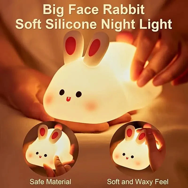 USB rechargeable Big Face Rabbit Lamp Cosmia.pk