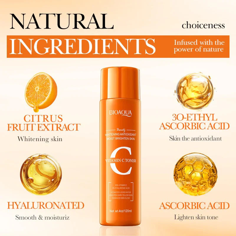 BIOAQUA Vitamin C Whitening Antioxidant Moist Brighten Face Toner – 120ml Bioaqua