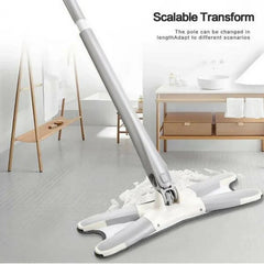 X-Type Microfiber Flat Mop with Twist Mechanism Cosmia.pk