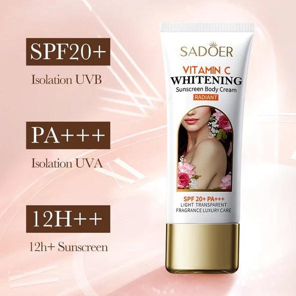 Sadoer Vitamin C Whitening SPF 20+ PA+++ Body Cream 100g Sadoer