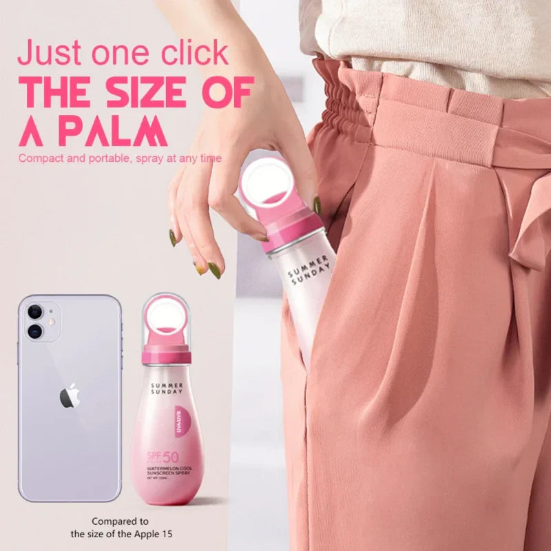 Page vine Watermelon Sunscreen Spray SPF50 PA+++ Waterproof & Page Vine