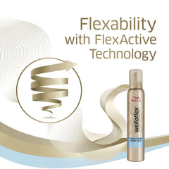 Wellaflex Flexible Extra Strong Hold Mousse, Hold: 4/5, 200 ml Wellaflex