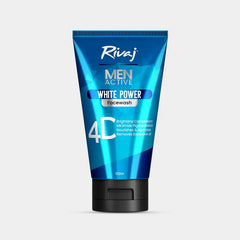 Rivaj Men Active White Power Face Wash - 100ml Rivaj