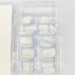 Milky White Artificial Nails (Pack Of 100) Cosmia