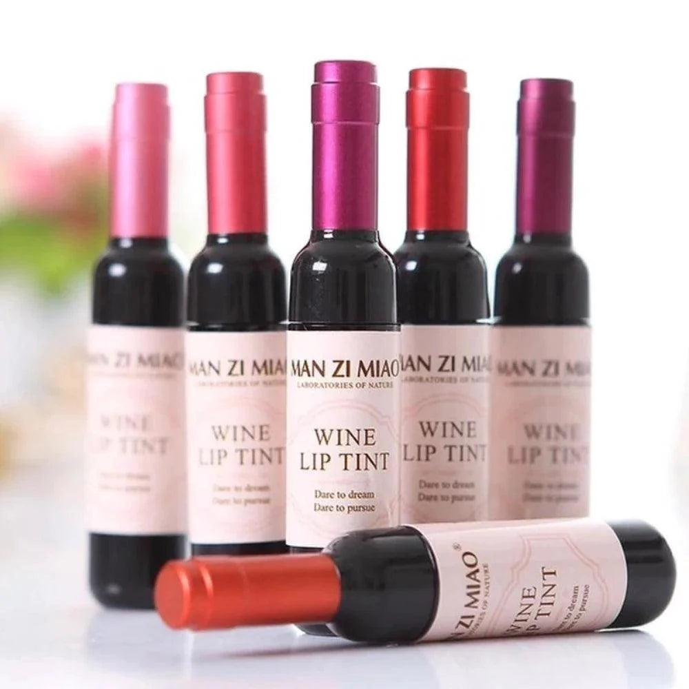 6 Pcs Wine Lip Tint Man ZI Miao