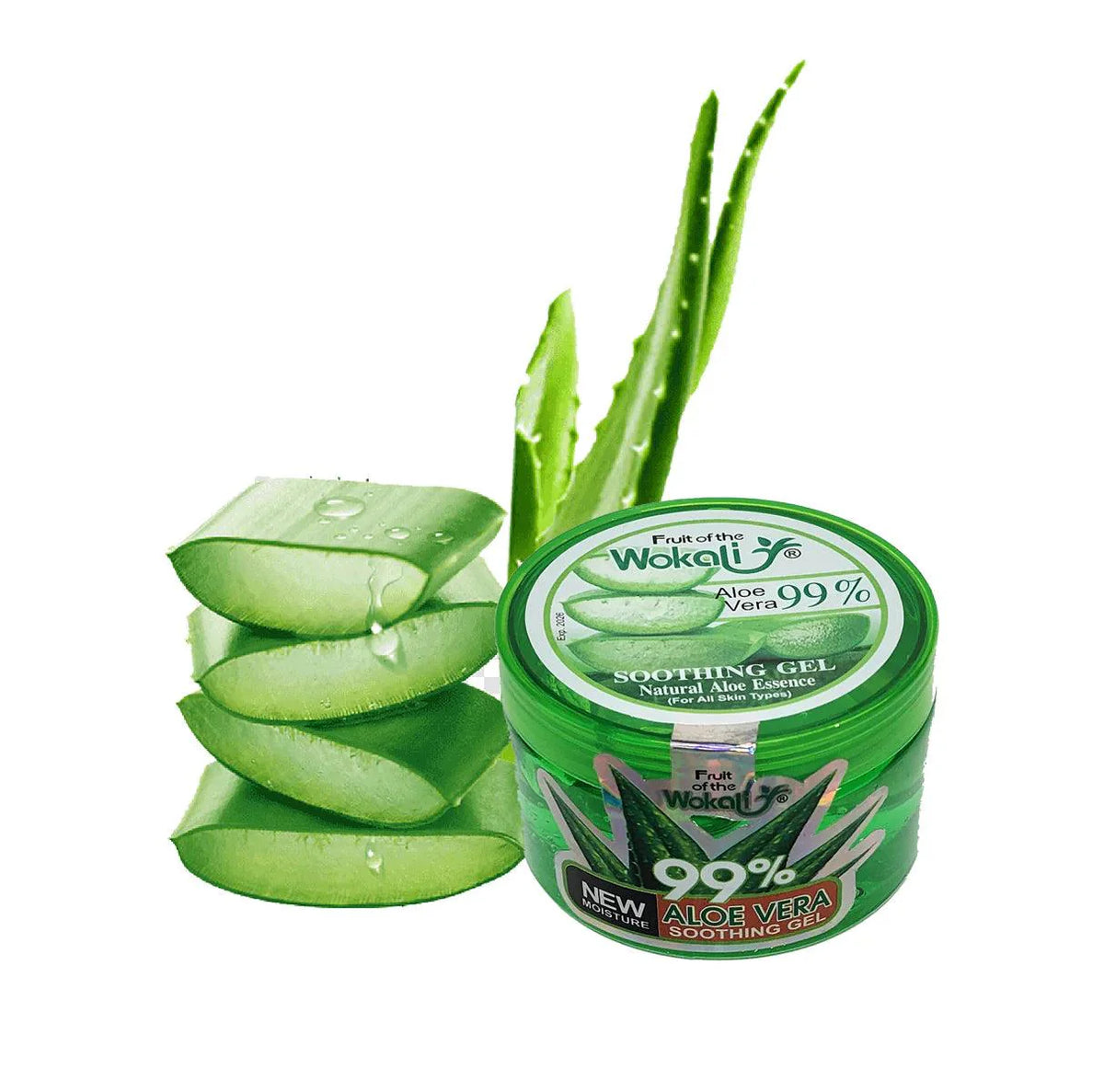 Wokali Aloe Vera 99% Soothing Gel Jar - 160ml Wokali