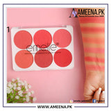 Emelie Matte Blusher 6 Color Palette