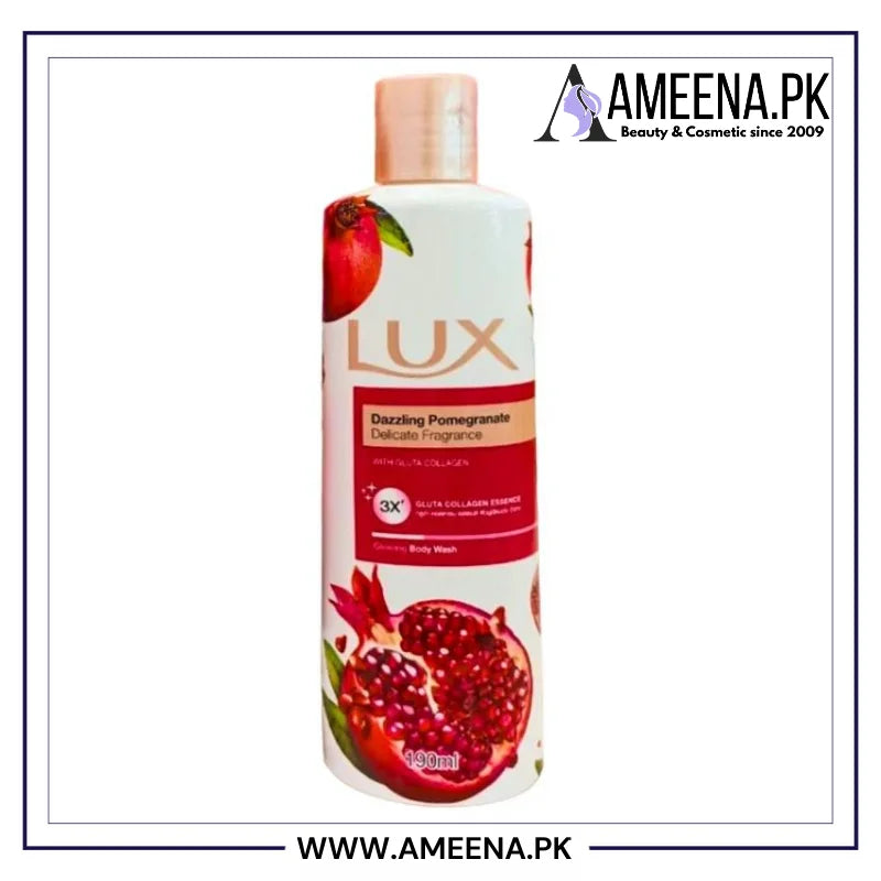 Lux Dazzling Pomegranate Glowing Body Wash - 190ml Lux