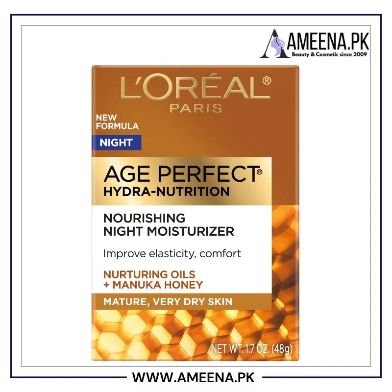 L'Oreal Paris Age Perfect Hydra Nutrition Honey Night Balm - 48g Loreal Paris