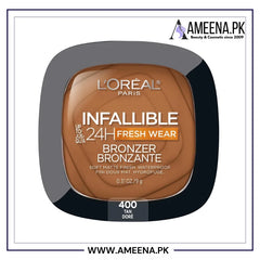 L'Oreal Paris Infallible Up to 24H Fresh Wear Soft Matte Longwear Bronzer Tan Dore 400 Loreal Paris