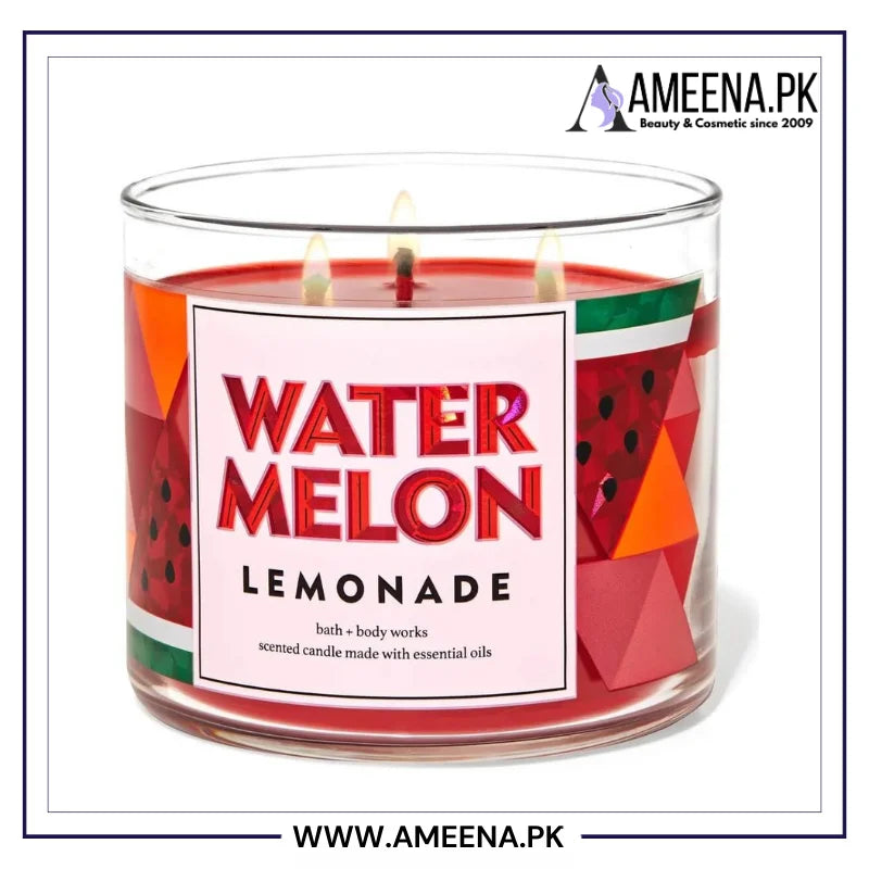 Bath & Body Works Watermelon Lemonade 3-Wick Candle 411g Bath And Body Works