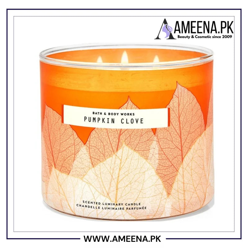 Bath & Body Works Pumpkin Clove 3-Wick Candle 411g Bath And Body Works