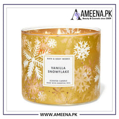 Bath & Body Works Vanilla Snowflake 3-Wick Candle 411g Bath And Body Works