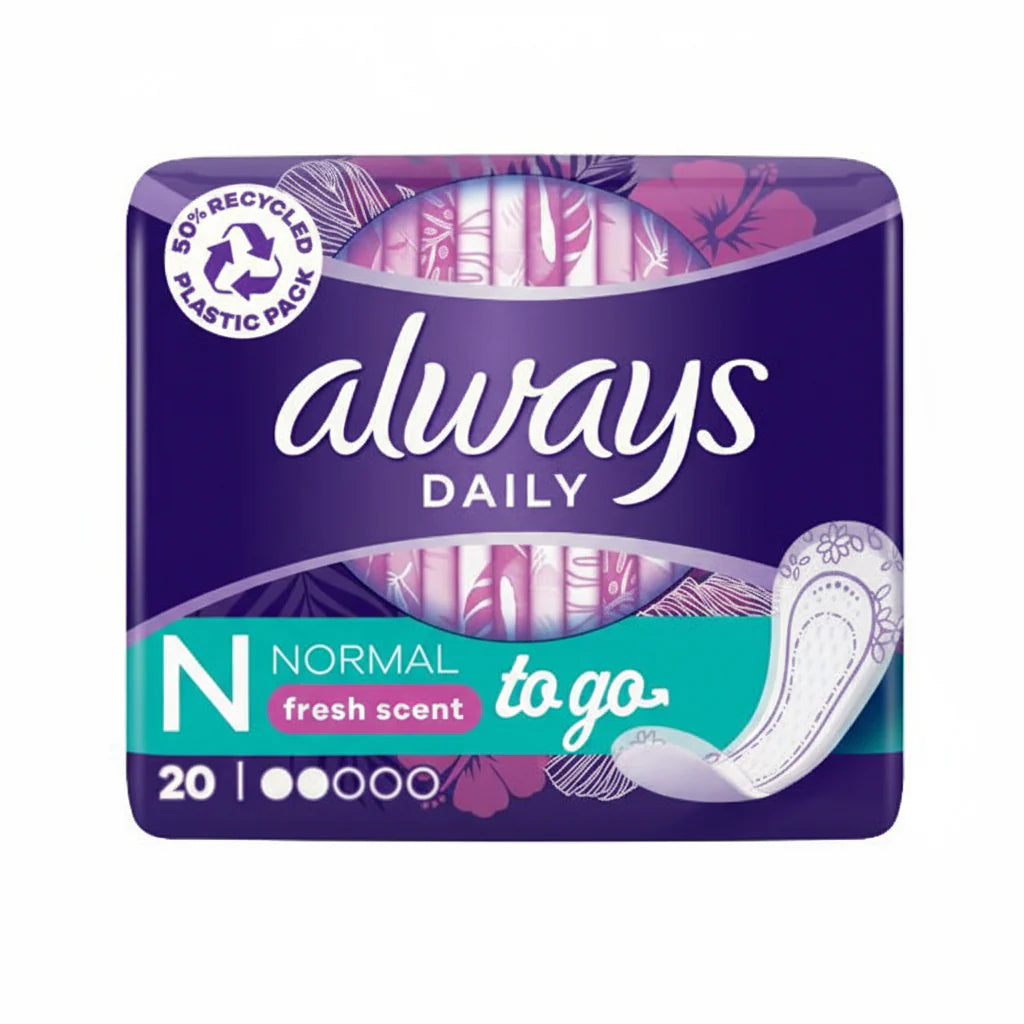 Always Daily To Go Normal Fresh Scent - 20Pcs Always