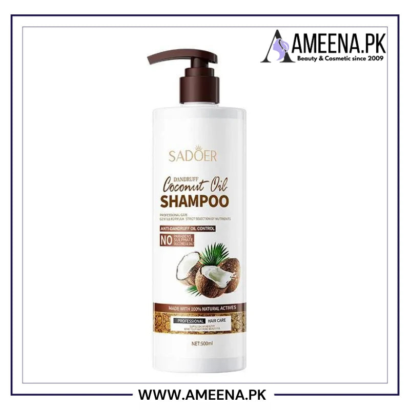 Sadoer Anti Dandruff Coconut Oil Nourishing Smooth Fluffy Shampoo 500ml Sadoer