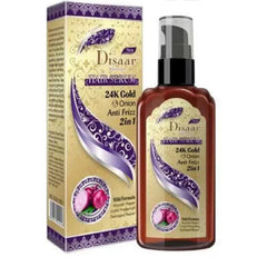 Disaar Hair Serum 2-in-1 24K Gold & Onion Anti-Frizz Mild Formula Disaar
