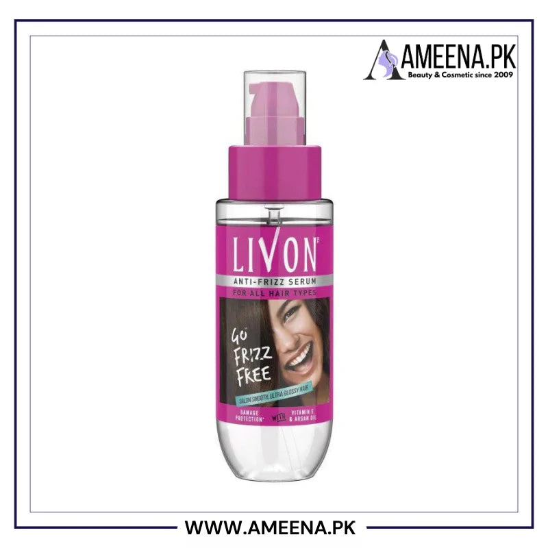 Livon Anti Frizz Serum for All Hair Types - 50ml Livon