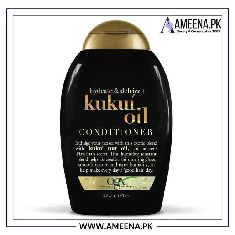 Ogx Hydrate & Defrizz + Kukui Oil Conditioner 385Ml Ogx