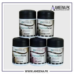 Jessica Charcoal Facial Kit (Pack of 5) 250ml Each Jessica