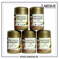 Jessica 24K Gold Facial Kit (Pack of 5) Salon Pack 250ml Each Jessica