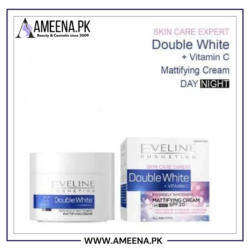 Eveline Double Whitening Mattifying Cream Day & Night 50ml Eveline