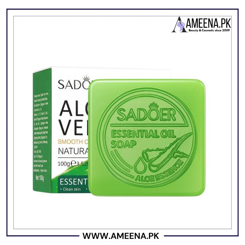 Sadoer Aloe Vera Smooth Cleansing Natural Soap 100g Sadoer