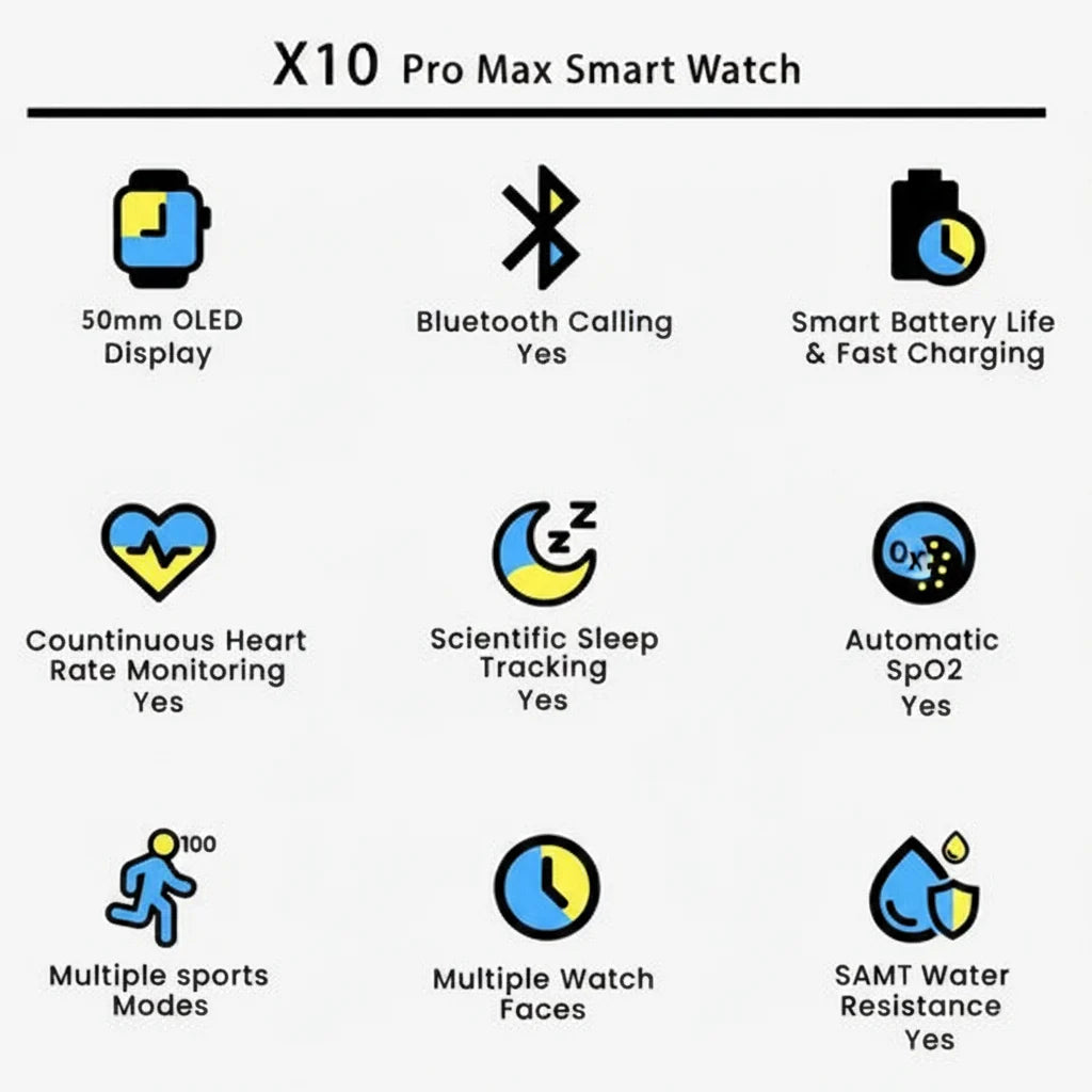 X10 Pro Max Smart Watch Cosmia.pk