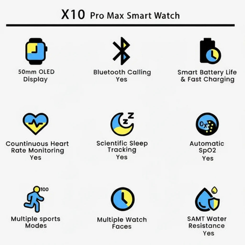 X10 Pro Max Smart Watch Cosmia.pk