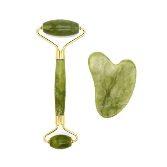 2 In 1 Jade Roller & Gua Sha Set Cosmia.pk