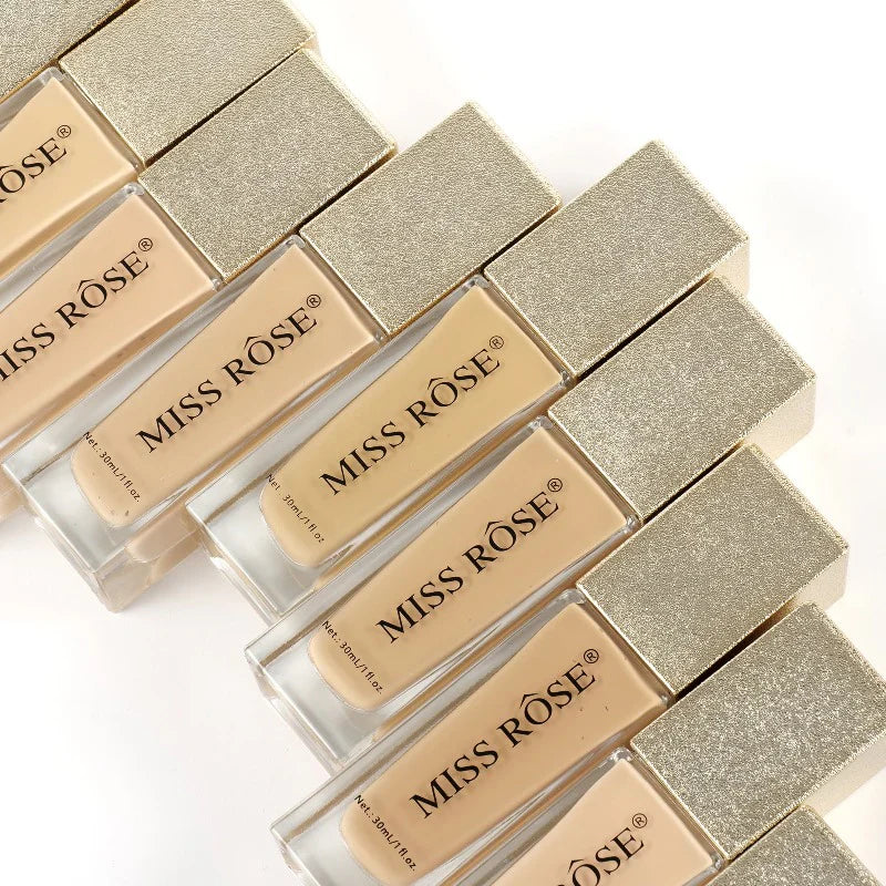 Miss Rose Luxurious Gilded Cuboid Silky Foundation - 30ml
