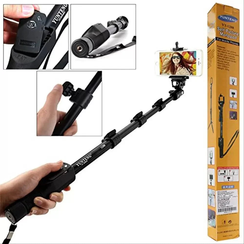 YunTeng 1288 Bluetooth Selfie Stick YunTeng